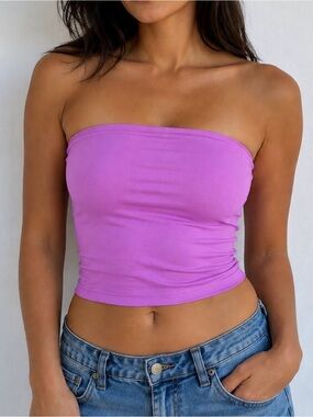 offline by aerie real me XTRA tube top sunset purple XXL NEW W/O TAGS